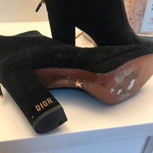 Dior suede black boots